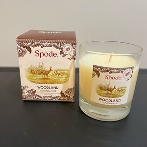 NIB Spode Woodland Elk Candle Sandalwood - Reusable Glass Jar
